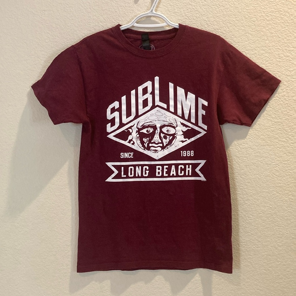 Sublime Long Beach Maroon T-Shirt